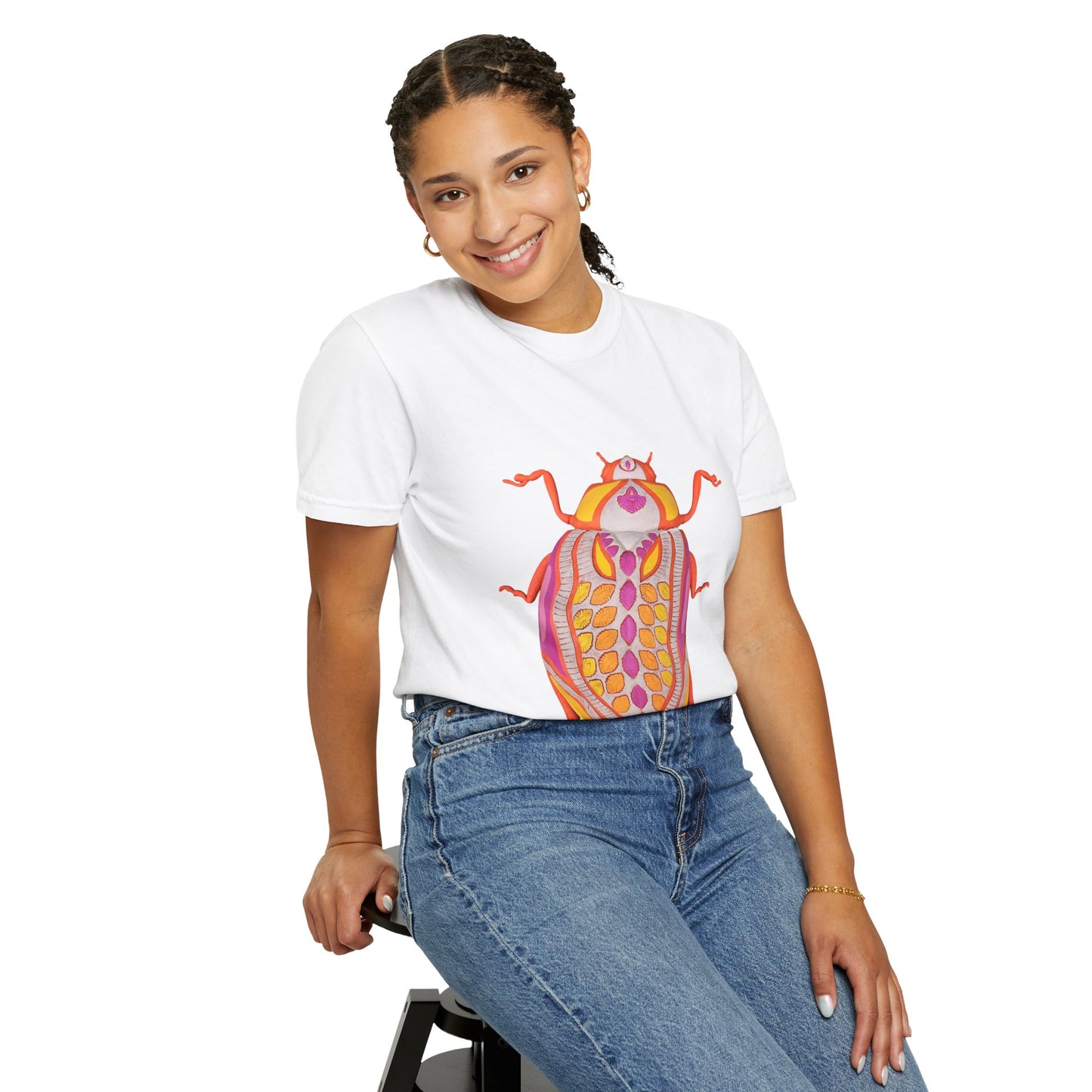 Vibrant Beetle Design T-Shirt | Unisex, Casual Wear, Nature Lovers Gift, Eco-Friendly Fabric, Summer Fashion