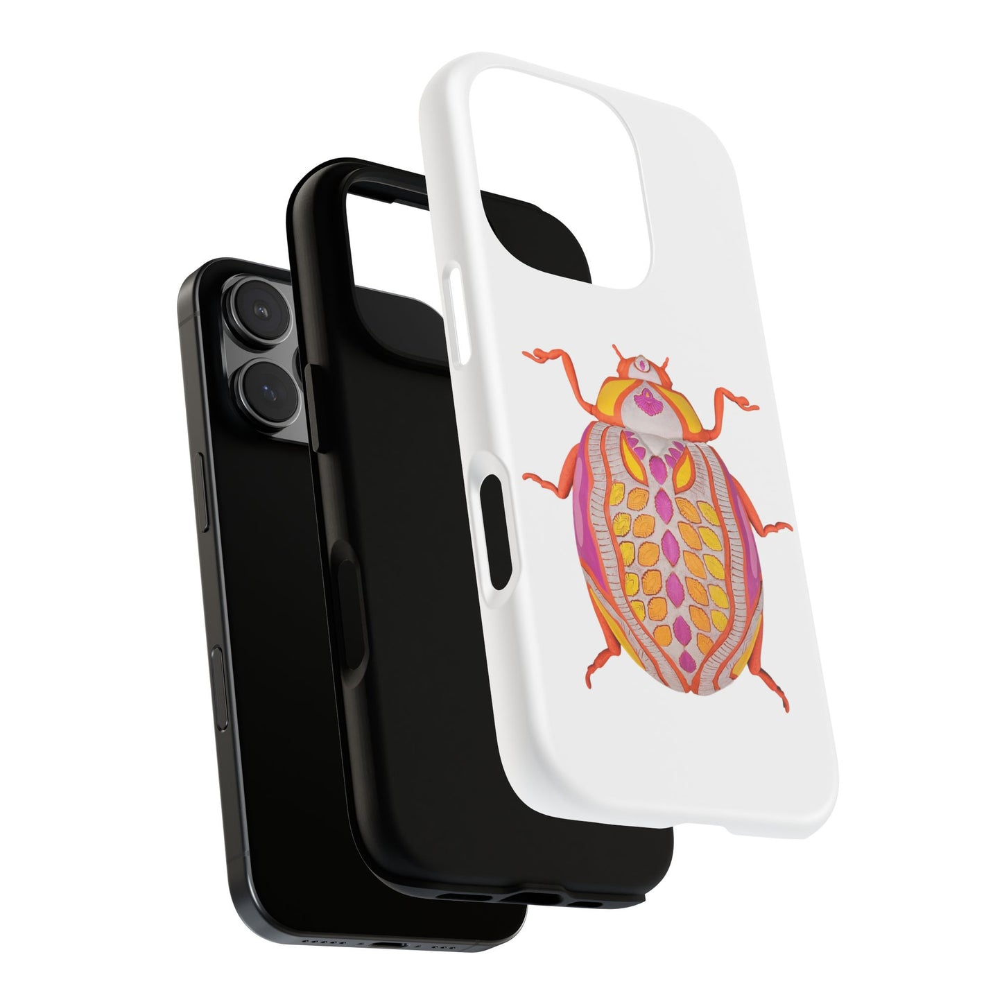 Colorful Bug Phone Case, Insect Design Case, Tough Phone Cover, Unique Gift for Nature Lovers, Stylish Mobile Accessory