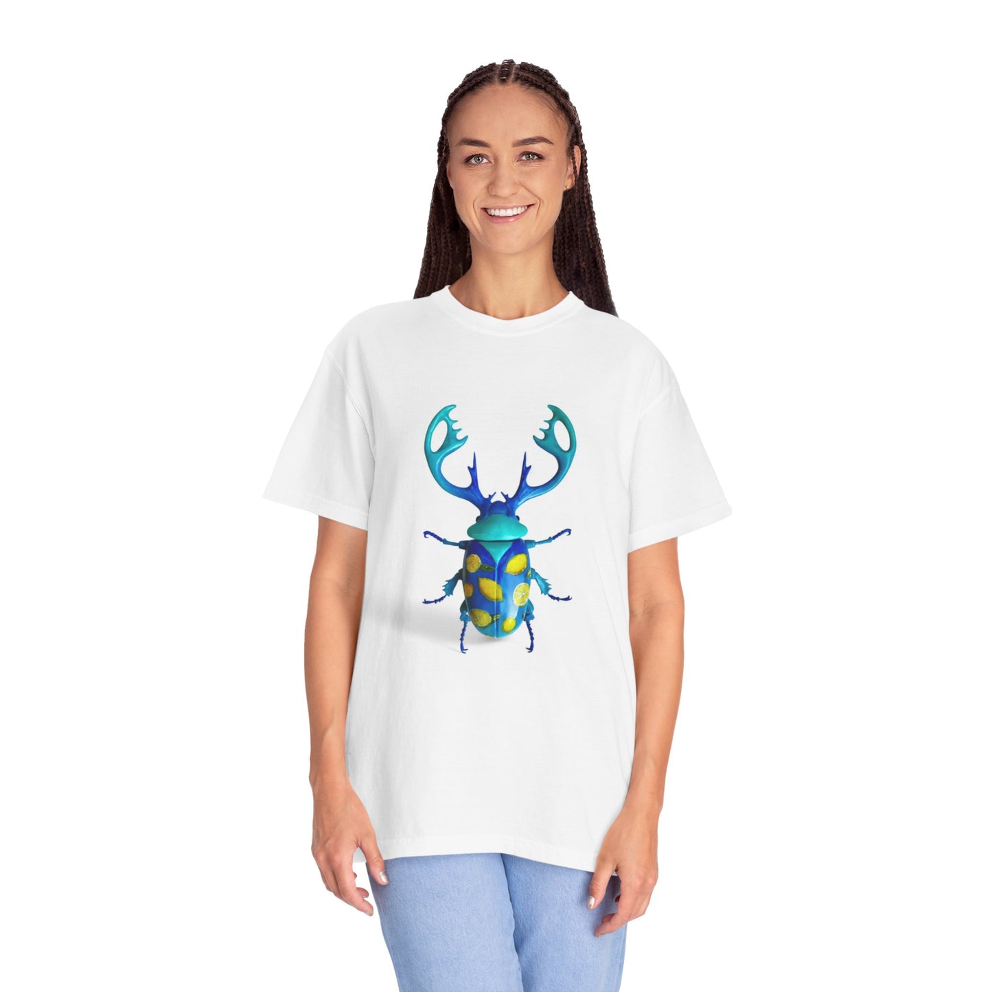 Colorful Beetle Graphic T-shirt, Unisex Tee, Nature Lover Gift, Eco-Friendly Fashion, Summer Style, Insect Art Tee
