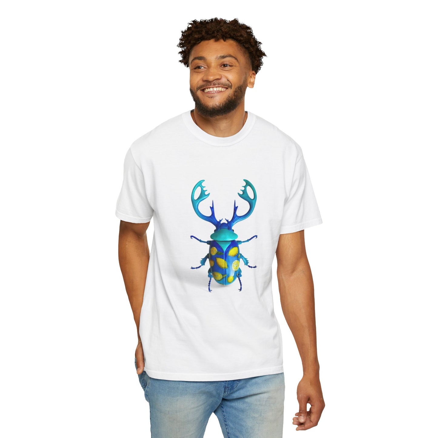 Colorful Beetle Graphic T-shirt, Unisex Tee, Nature Lover Gift, Eco-Friendly Fashion, Summer Style, Insect Art Tee