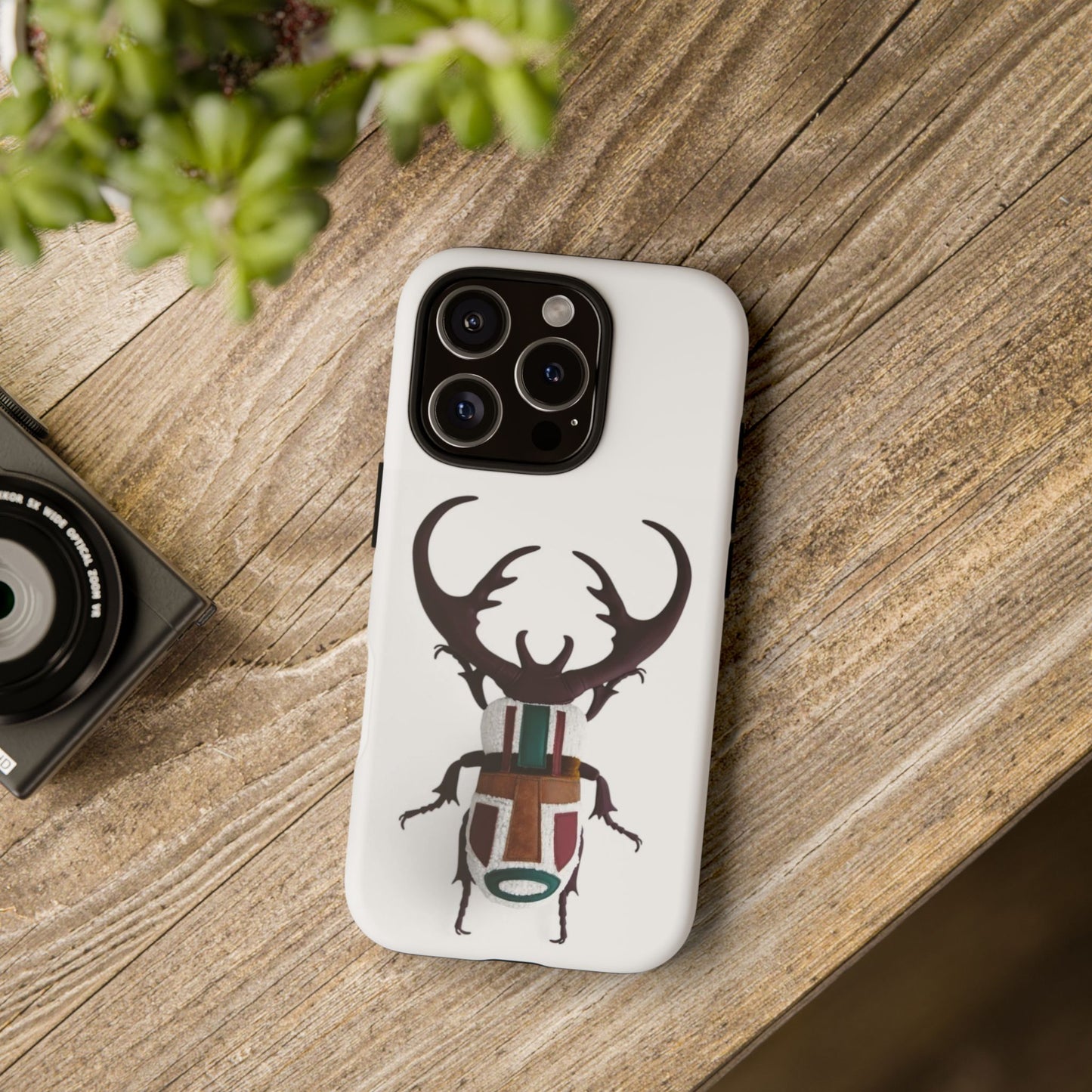 Stag Beetle Phone Case - Unique Tough Cases, Electronics Cover, Gift for Nature Lovers, Eco-Friendly Accessory, Stylish Protection