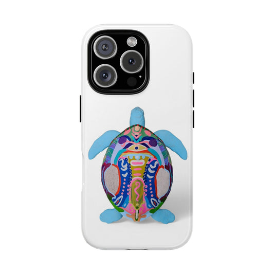 Colorful Turtle Phone Case - Unique Tough Cases for Protection, Gifts, Eco-Friendly, Beach Vibes, Artistic Cover