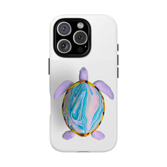 Colorful Turtle Phone Case, Durable Phone Cover, Unique Gift for Animal Lovers, Beach Vibe, Eco-Friendly Accessories