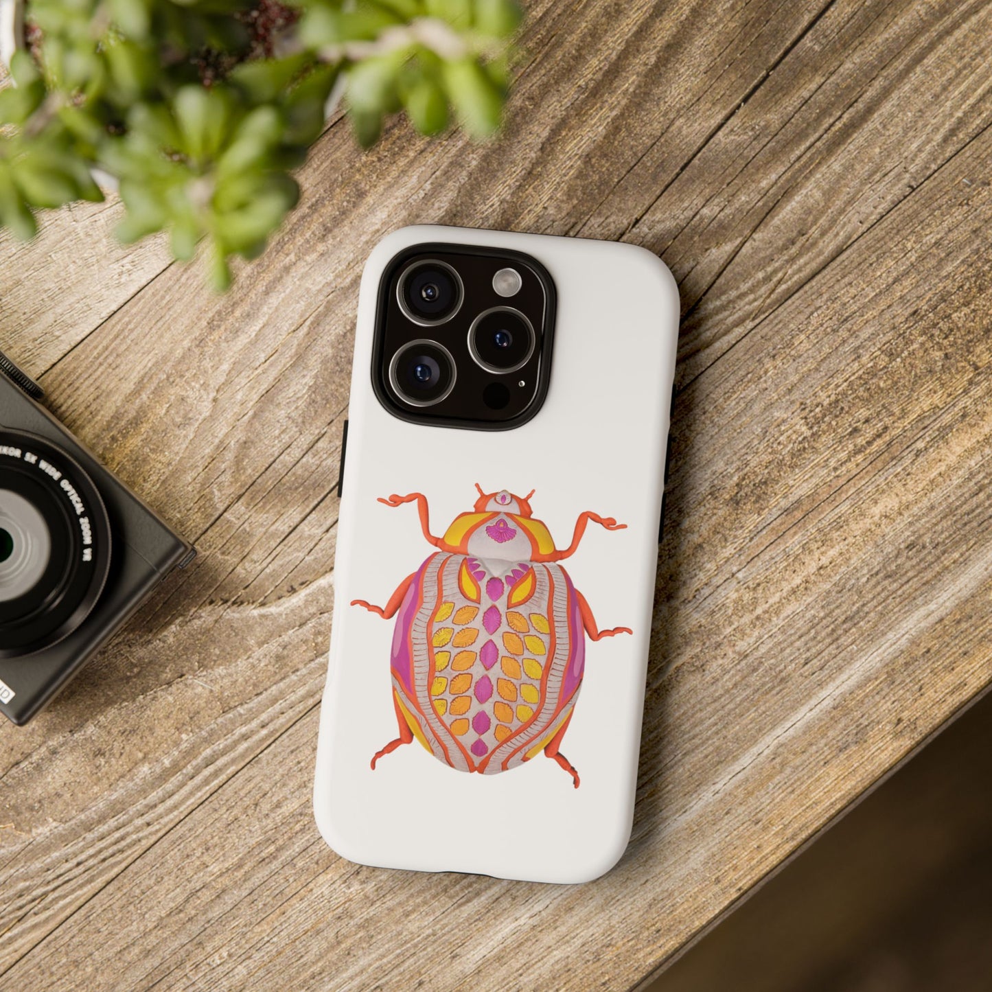 Colorful Bug Phone Case, Insect Design Case, Tough Phone Cover, Unique Gift for Nature Lovers, Stylish Mobile Accessory