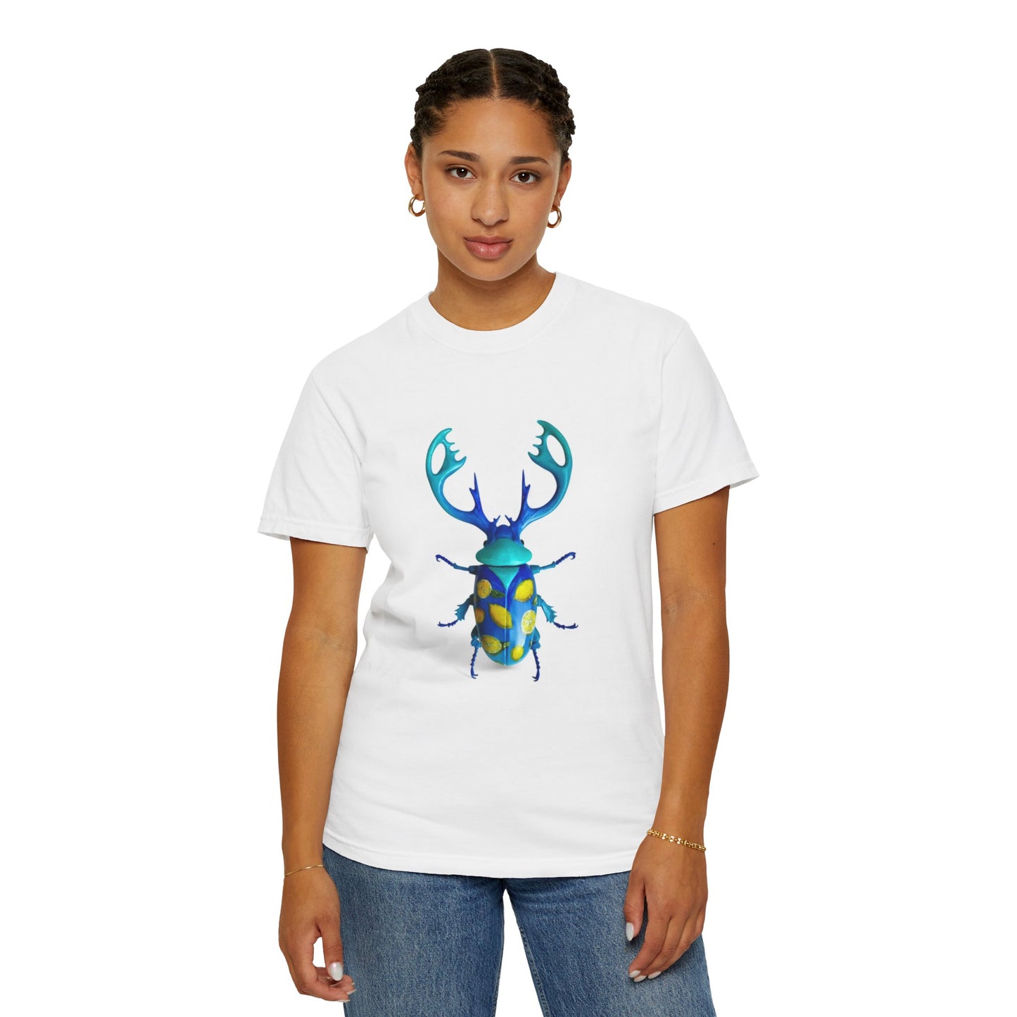 Colorful Beetle Graphic T-shirt, Unisex Tee, Nature Lover Gift, Eco-Friendly Fashion, Summer Style, Insect Art Tee