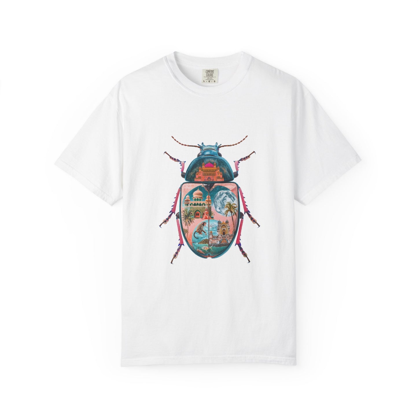 Vibrant Beetle Graphic T-Shirt, Eco-Friendly, Unisex, Nature Lover Gift, Casual Wear, Birthday, Earth Day