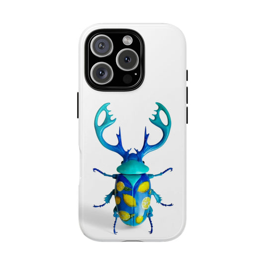 Colorful Beetle Phone Case, Tough Cases, Insect Lover Gift, Unique Phone Accessory, Nature-Inspired Design, Eco-Friendly Case