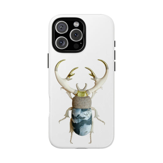 Stylish iPhone 16 Pro Max Phone Case with Beetle Design, Insect Lover Gift, Unique Phone Accessory, Birthday, Nature Enthusiast