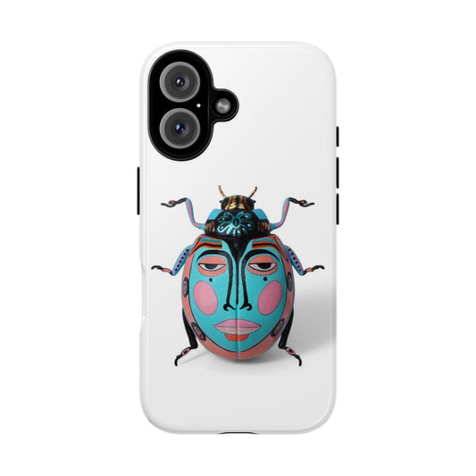 Colorful Beetle Phone Case, Tough Cases, Unique Gift for Insect Lovers, Trendy Accessories, Protection for Smartphones