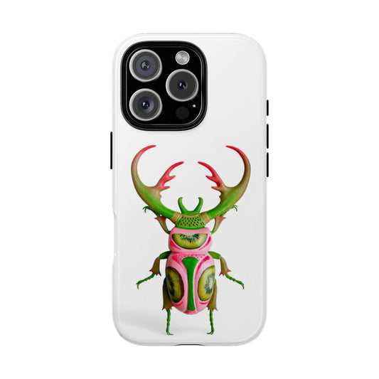 Stylish iPhone 16 Pro Case featuring Vibrant Beetle Design, Tough Cases, Eco-Friendly, Unique Gift, Trendy Accessories, Insect Art