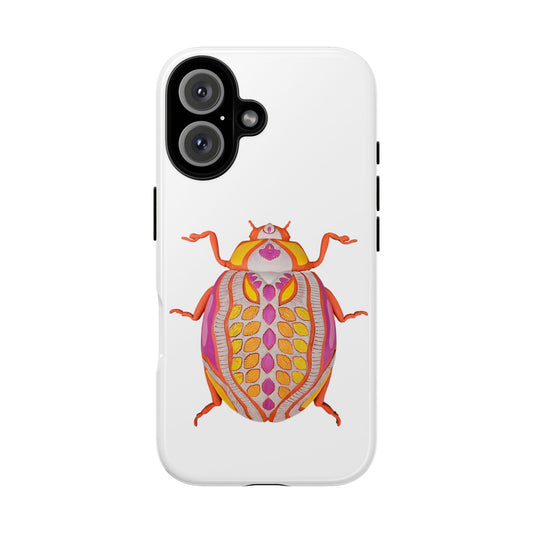Vibrant Beetle iPhone 16 Phone Case, Cute Insect Design for Nature Lovers, Gifts for Eco-Conscious Friends, Unique Cell Phone Cover
