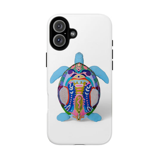 Colorful Turtle Phone Case - Tough Cases, Sea Life Gifts, Ocean Lover, Nature Accessories, Unique Phone Covers