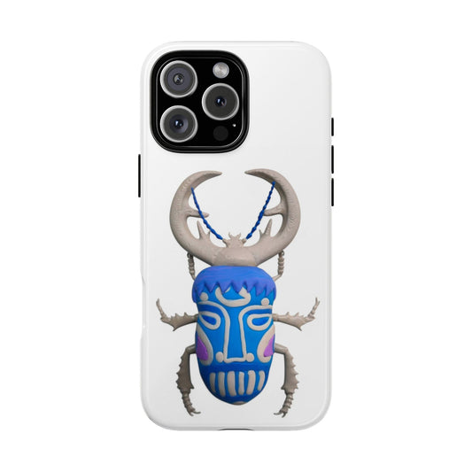 Unique Beetle iPhone 16 Pro Max Case, Tough Cases, Bug Lover Gift, Insect Art, Nature Phone Cover, Eco-Friendly Cell Case