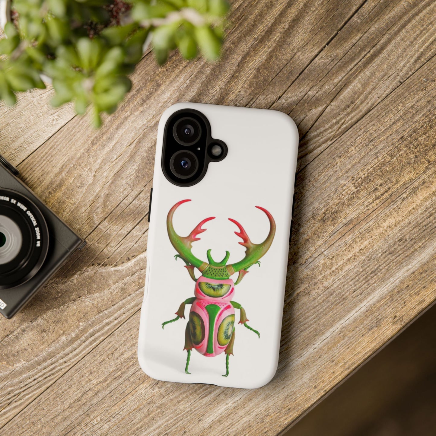 Stylish Phone Case with Unique Beetle Design - Tough Cases, Insect Art, Nature Lover Gift, Phone Protection, Eco-Friendly