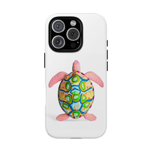 Colorful Turtle iPhone 16 Pro Case, Marine Life Accessory, Unique Gift for Ocean Lovers, Beach Decor, Cute Phone Cover