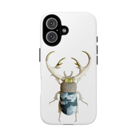 Stag Beetle iPhone 16 Case - Tough Cases for Nature Lovers, Unique Gifts, Bug Themed Decor, Phone Accessories