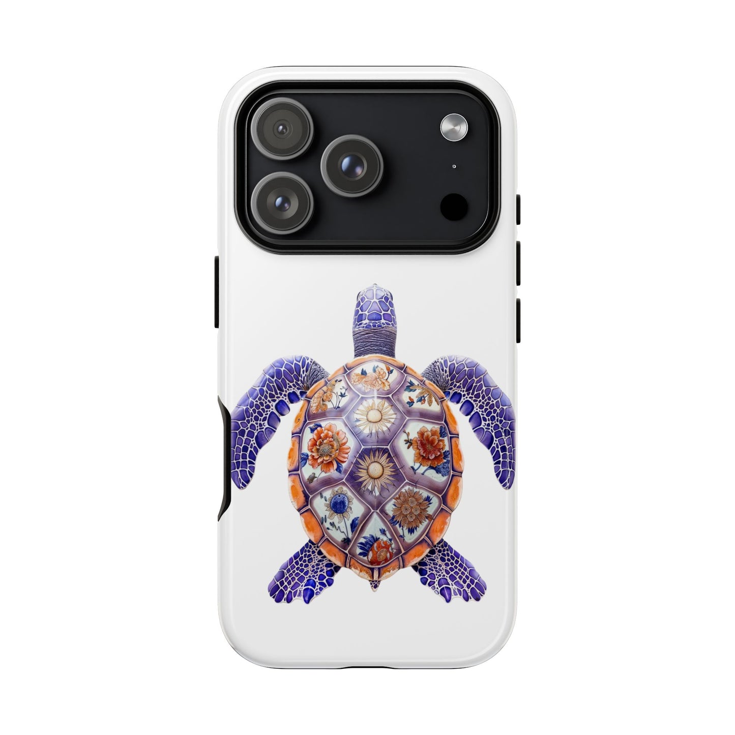 Colorful Turtle iPhone 17 Pro Case, Tough Cases, Cute Phone Accessory, Sea Life Gift, Ocean Lover, Summer Vibe, Unique Design